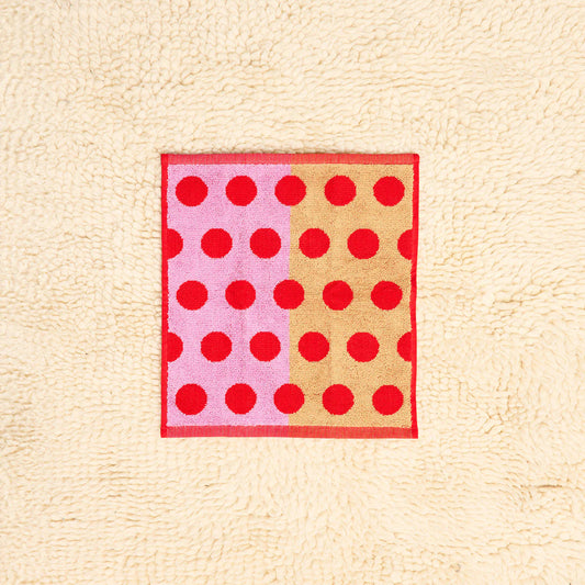 Red Dot Wash Cloth