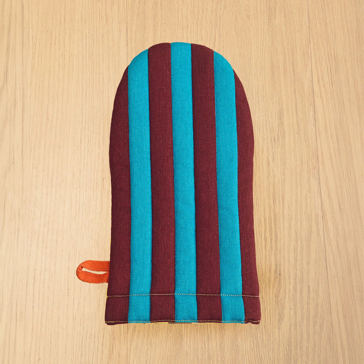 Striped Oven Mitt