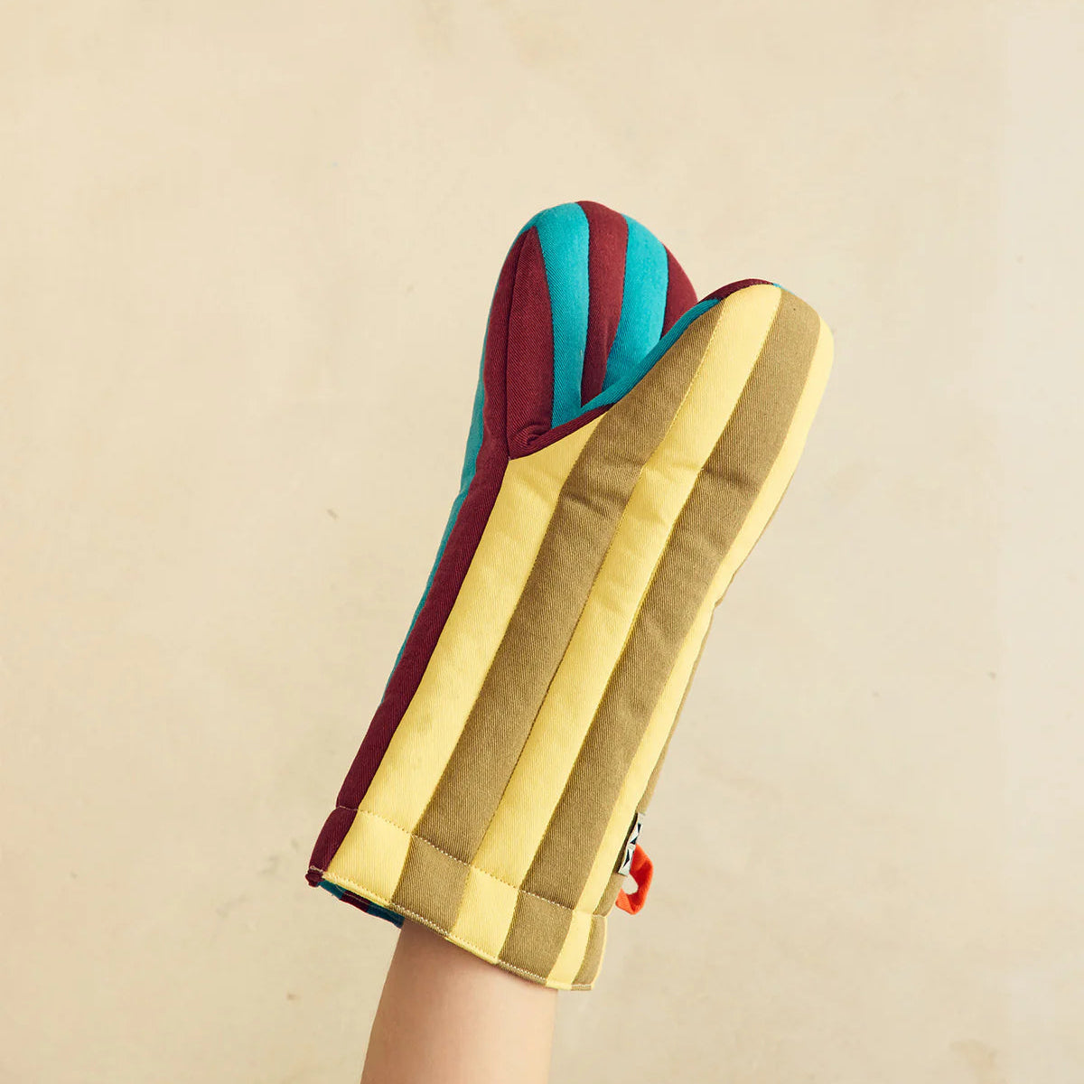 Striped Oven Mitt