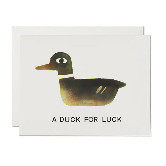 A Duck For Luck Card