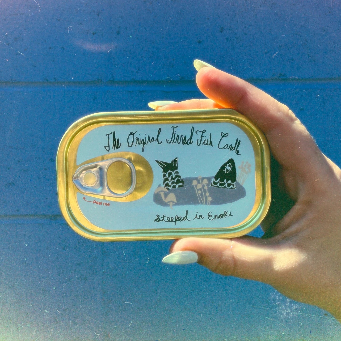 Enoki Forest Tinned Fish Candle