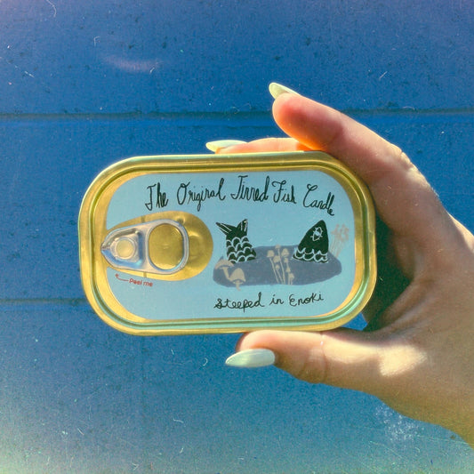 Enoki Forest Tinned Fish Candle