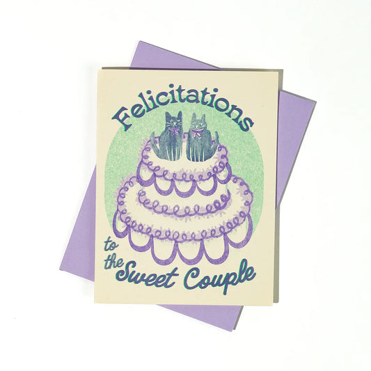 Felicitations To the Sweet Couple Card