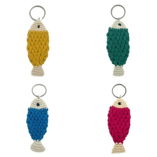 Organic Cotton Fish Keychain