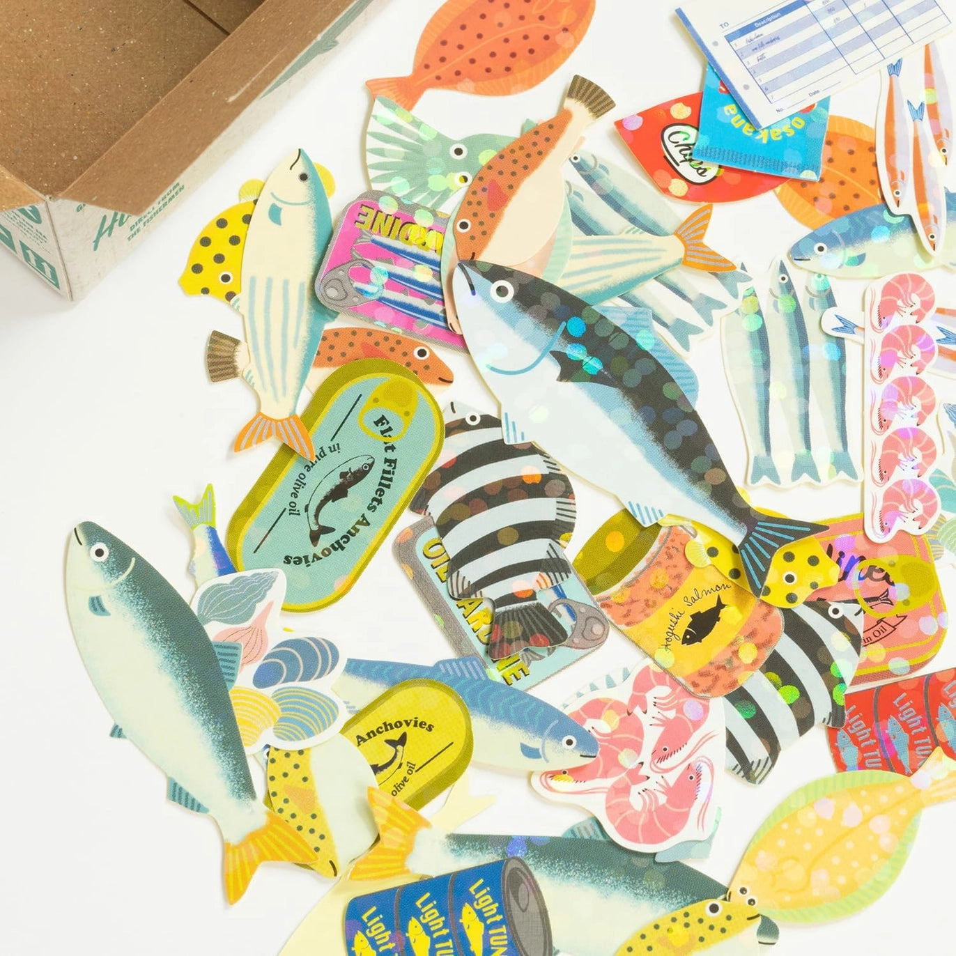 Mini Box of Fish Stickers