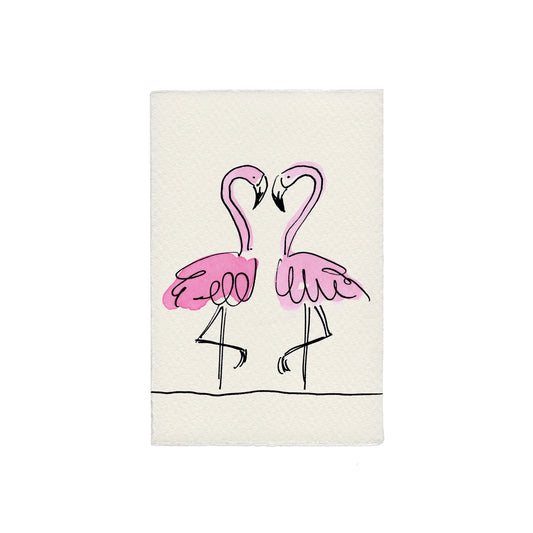 Flamingo Valentine's Day Card