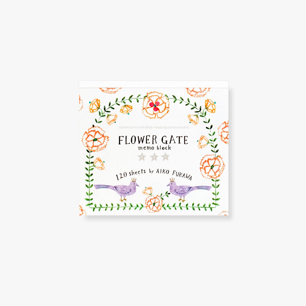Flower Gate Block Memo Pad