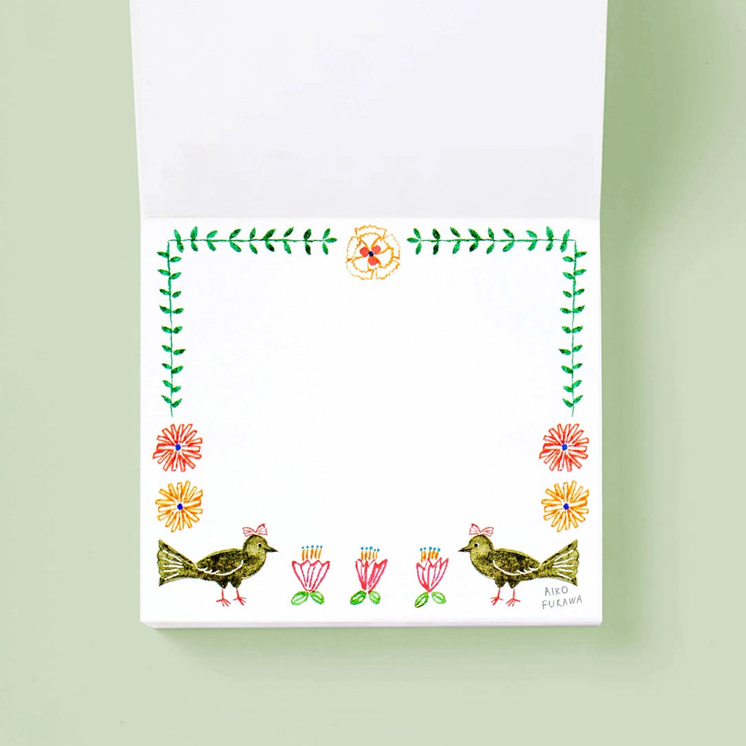 Flower Gate Block Memo Pad