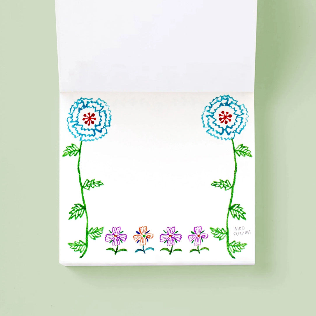Flower Gate Block Memo Pad