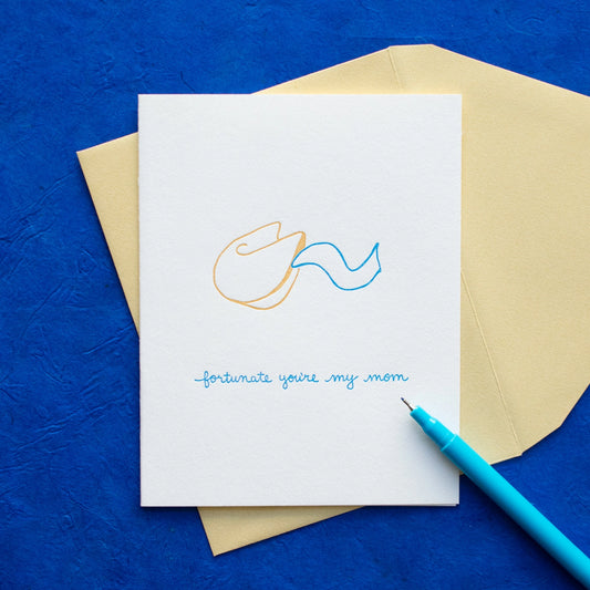 Fortunate You're My Mom Mother's Day Card
