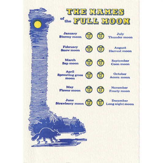 Names of the Full Moon Card