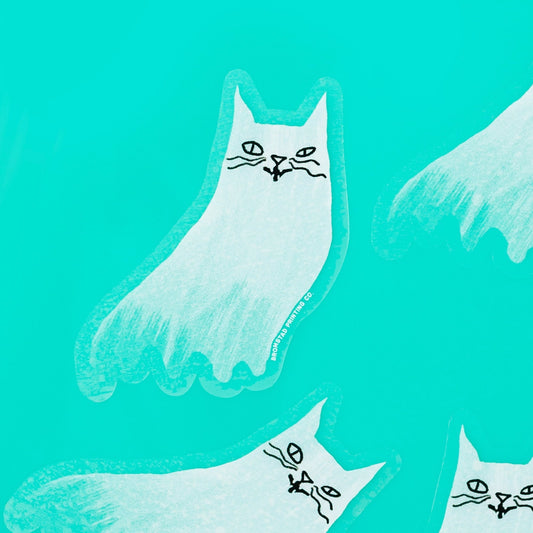 Ghost Cat Sticker