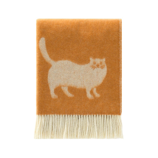 Ginger Cat Pure Wool Throw