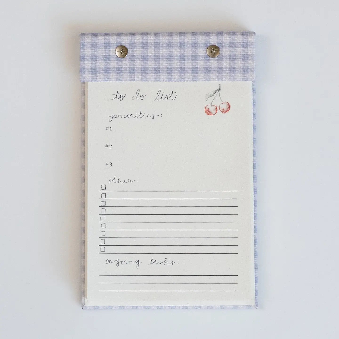 Gingham To-Do List Notepad