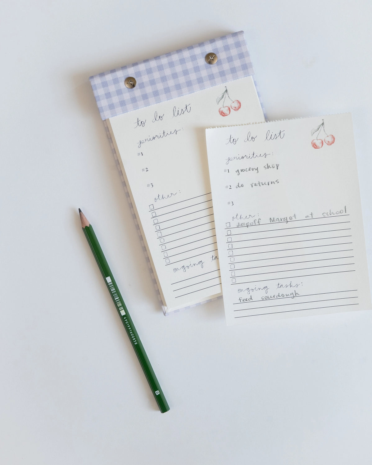 Gingham To-Do List Notepad
