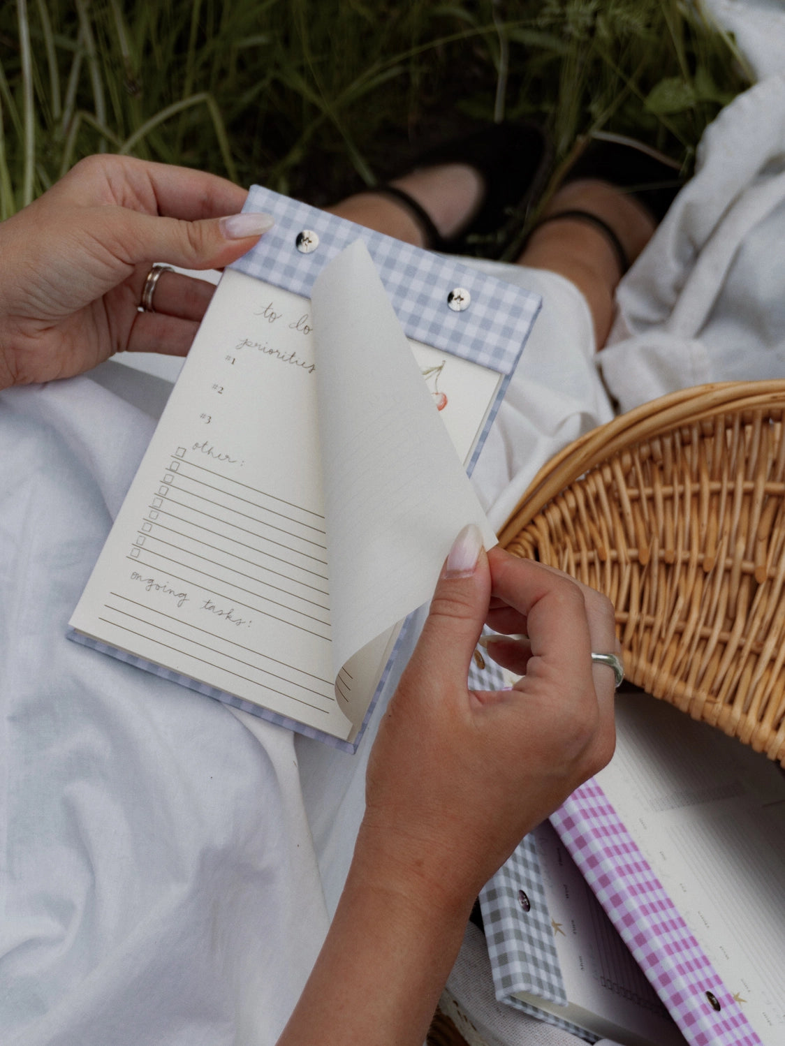 Gingham To-Do List Notepad