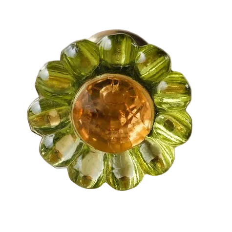 Glass Daisy Drawer Knob