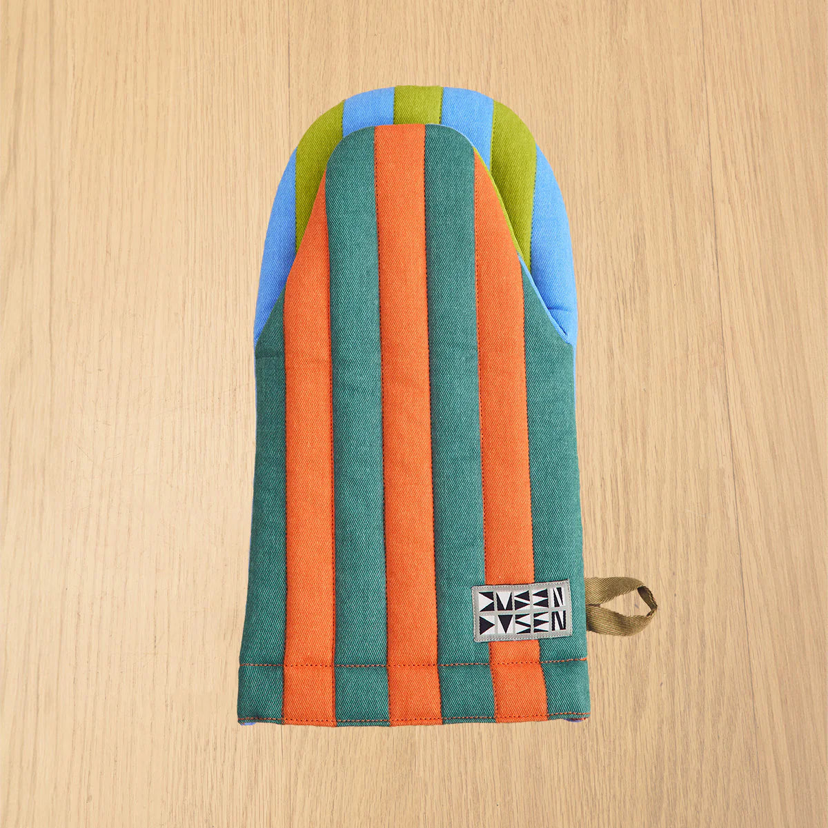 Striped Oven Mitt