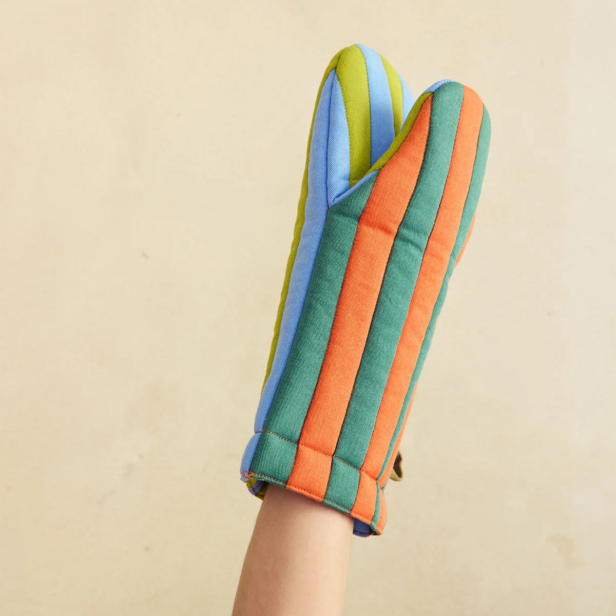 Striped Oven Mitt