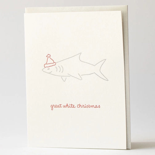 Great White Christmas Card