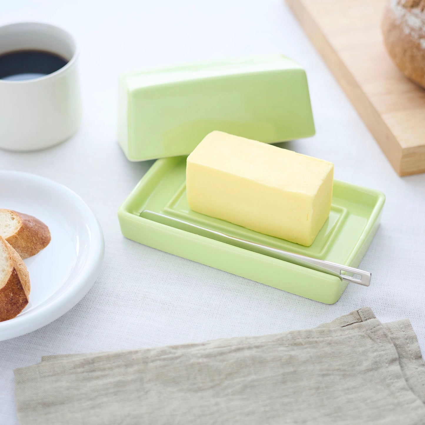 Butter Dish with Knife