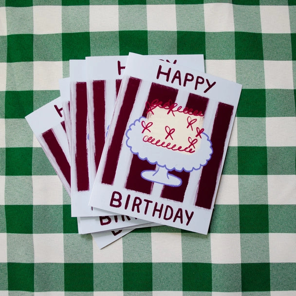 Happy Birthday Cake Card