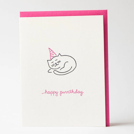 Happy Purrthday Birthday Card