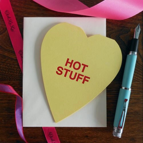 Hot Stuff Conversation Heart Card