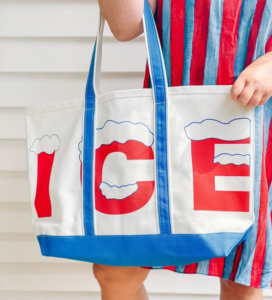 Canvas Ice Tote