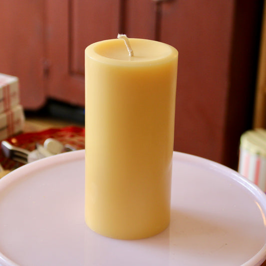 Pure Beeswax Pillar Candle