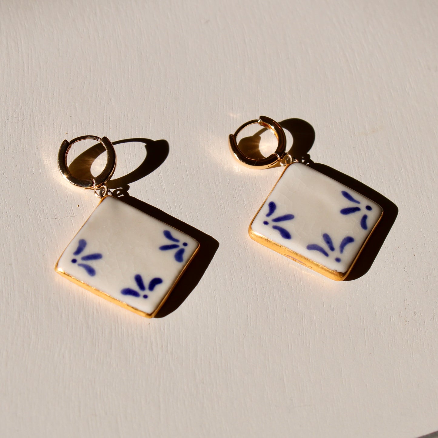 Delft Tile Earrings