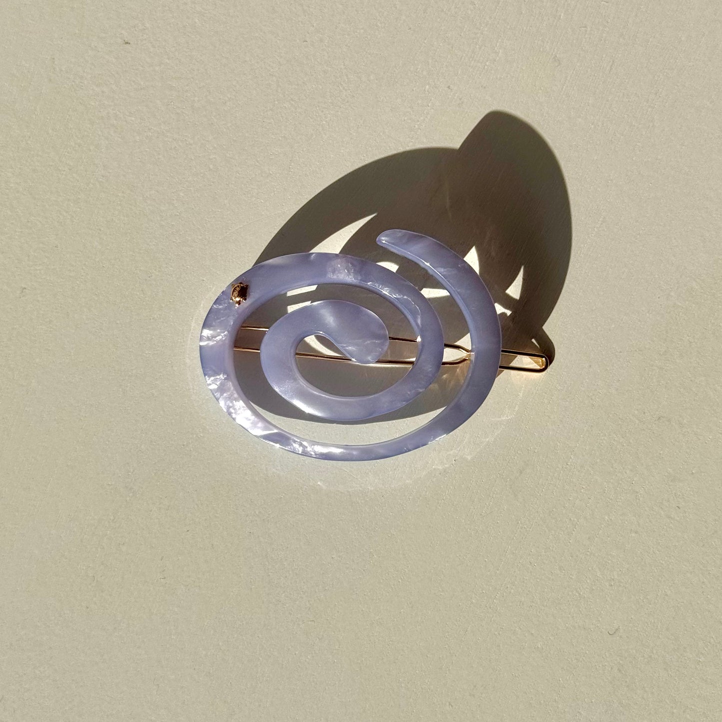 Spiral Hair Clip - Sky