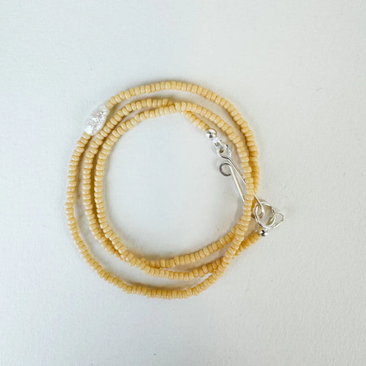 The Khadi Necklace - Butter Yellow