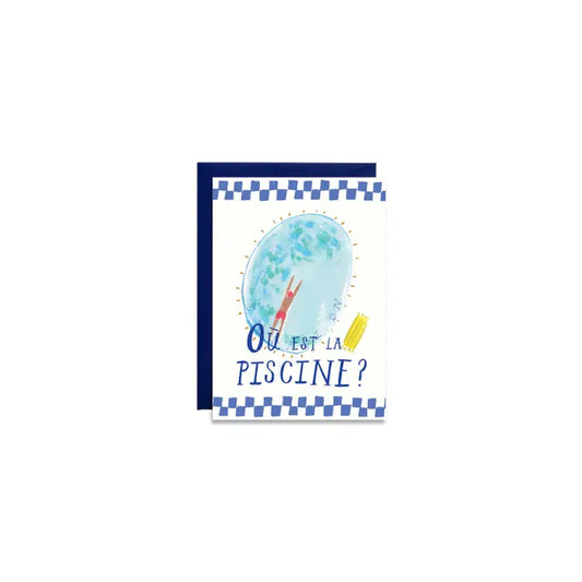 Mini La Piscine Greeting Card
