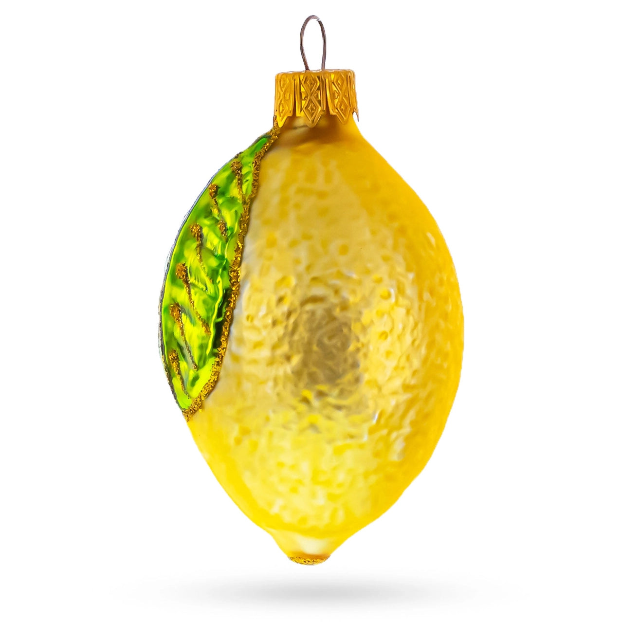 Lemon with Leaf Ornament