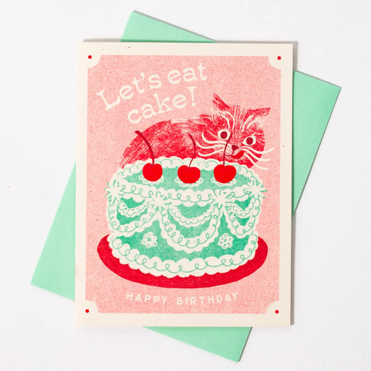 Let's Eat Cake Birthday Card