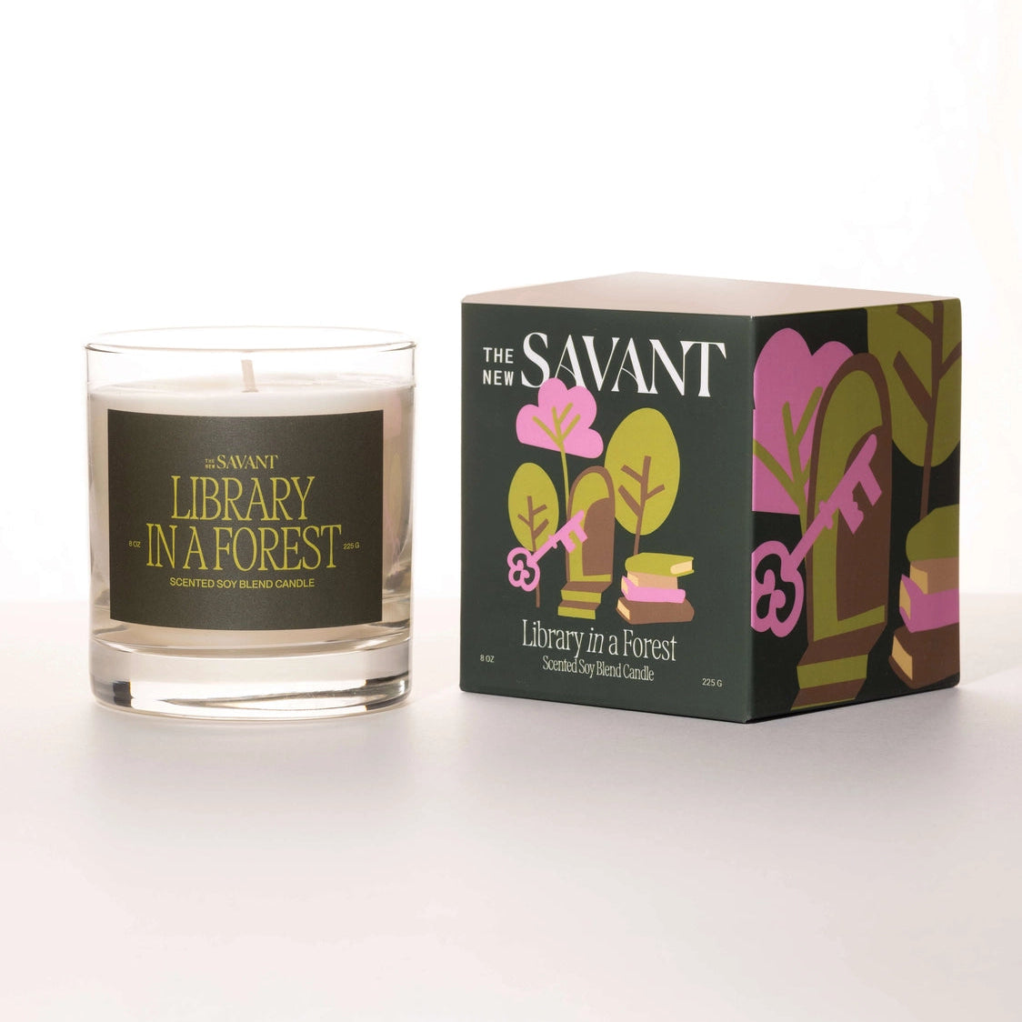 Library in A Forest Candle