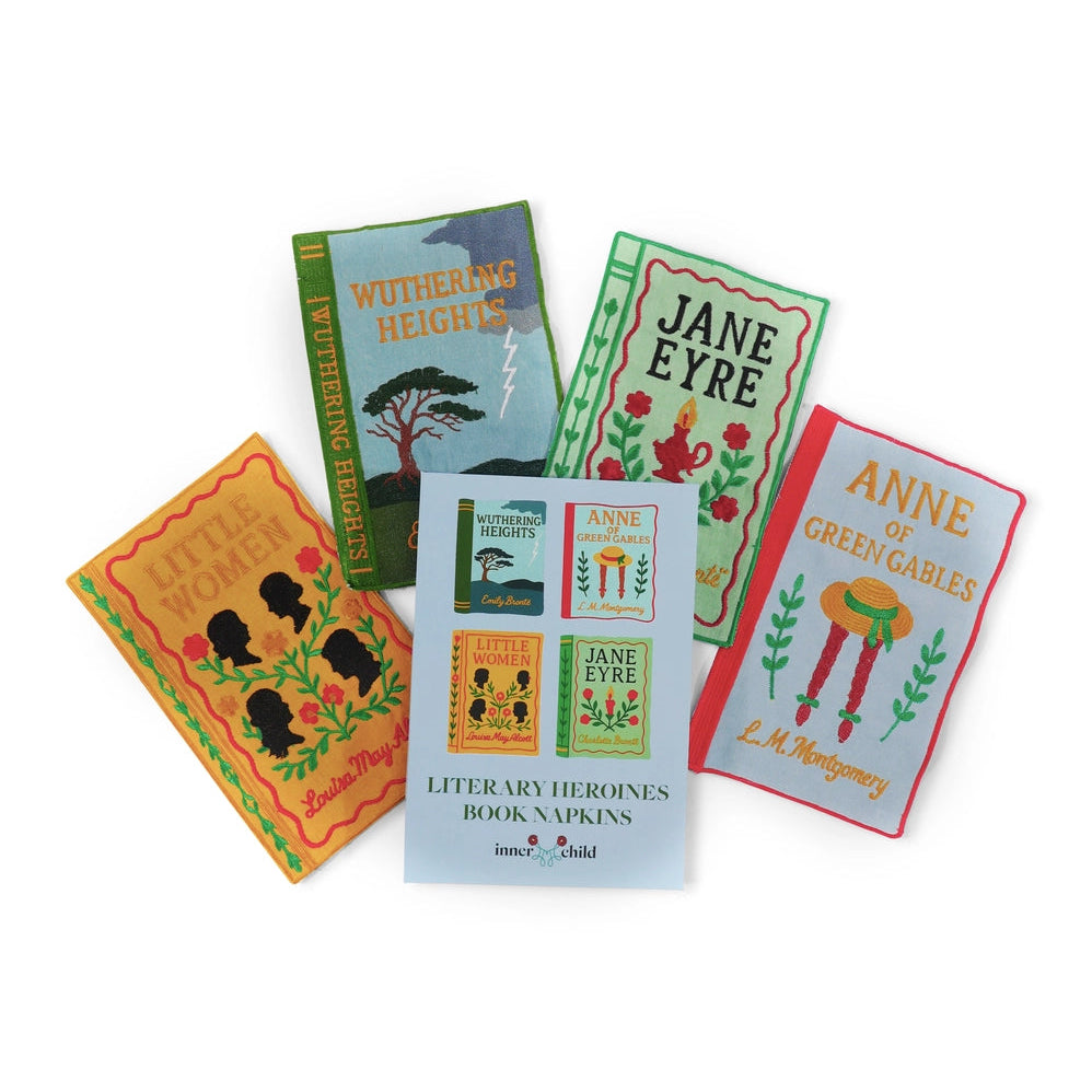 Literary Heroines Embroidered Cocktail Napkins
