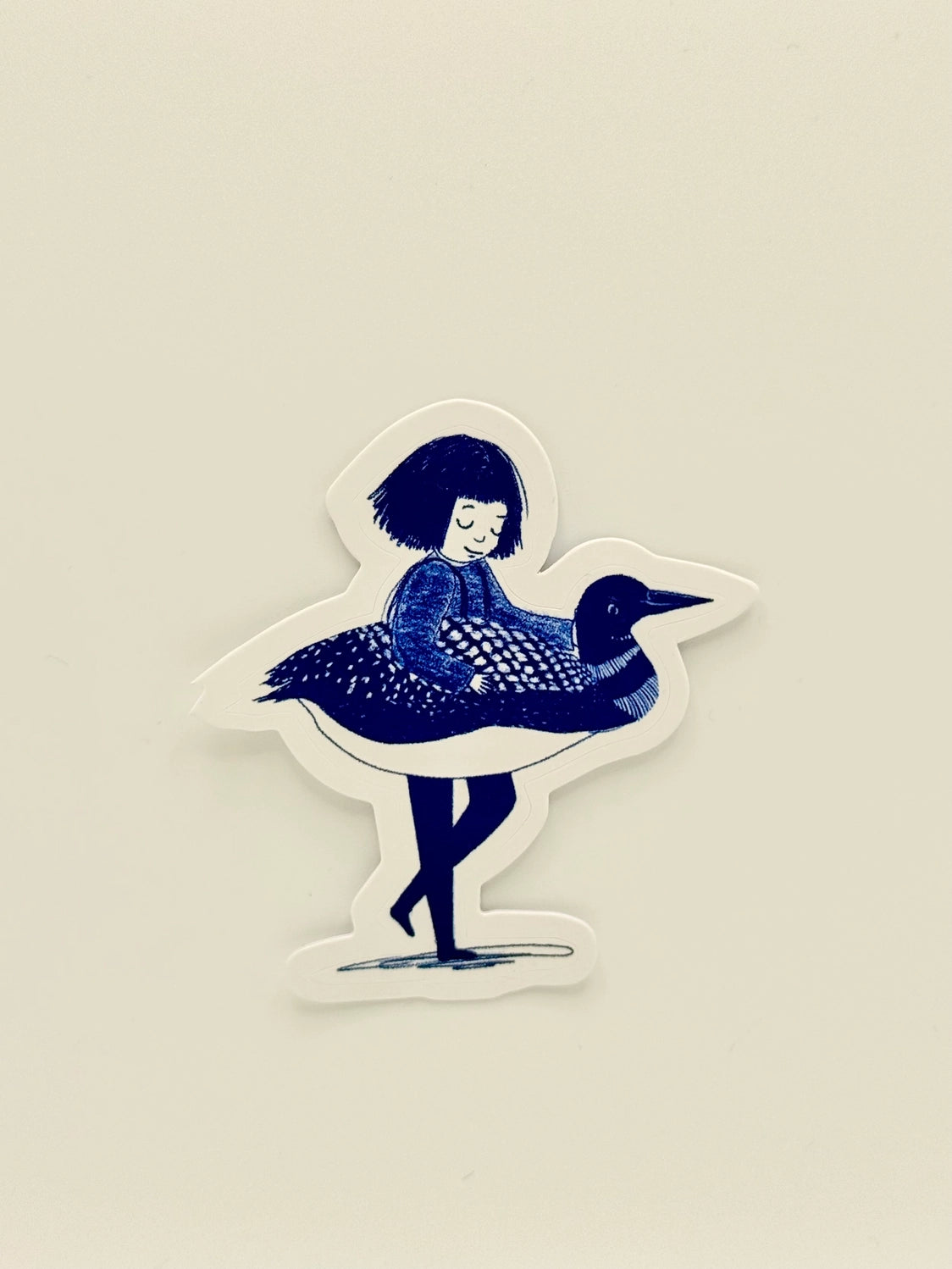 Little Loon Girl Sticker