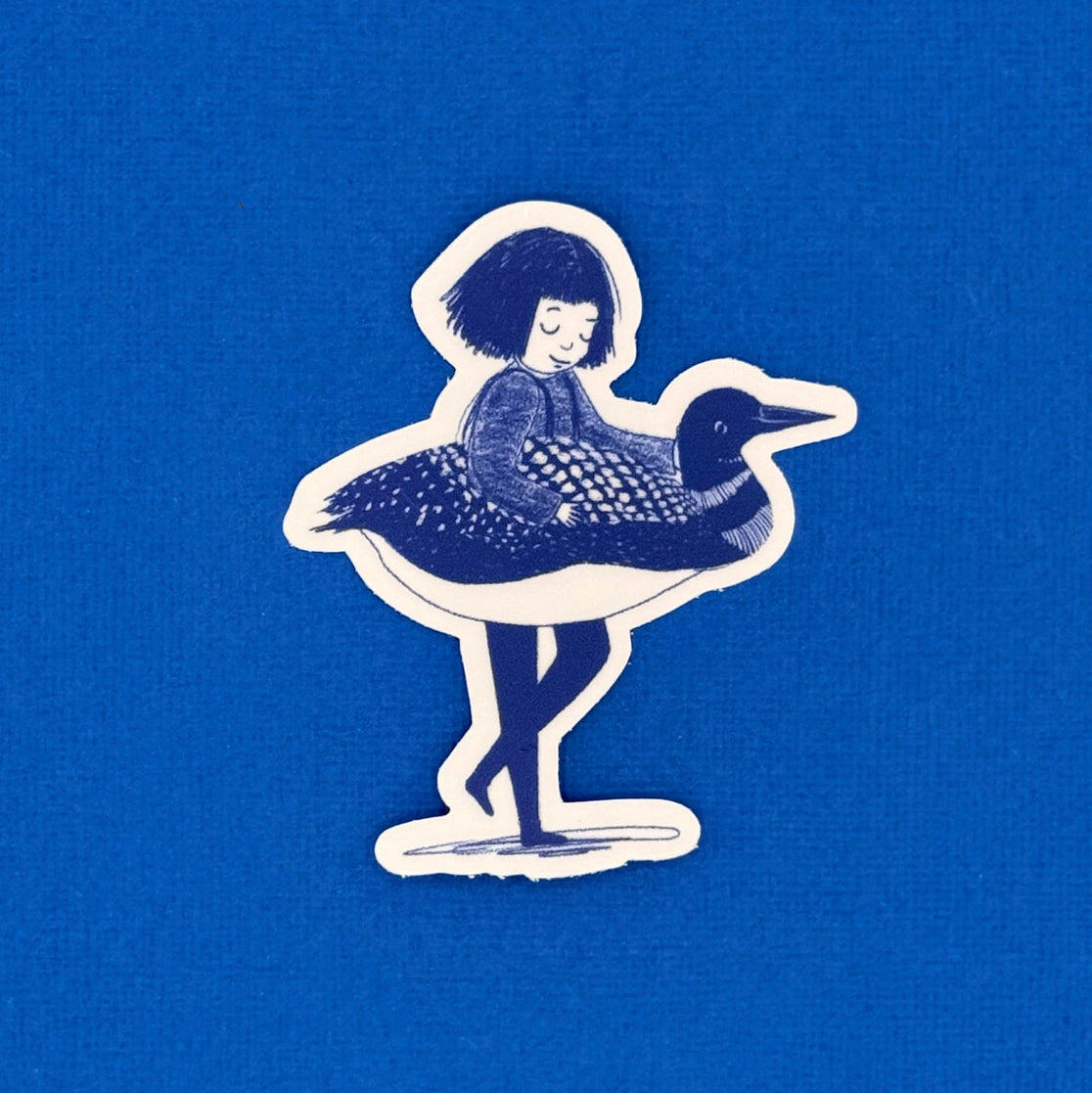 Little Loon Girl Sticker