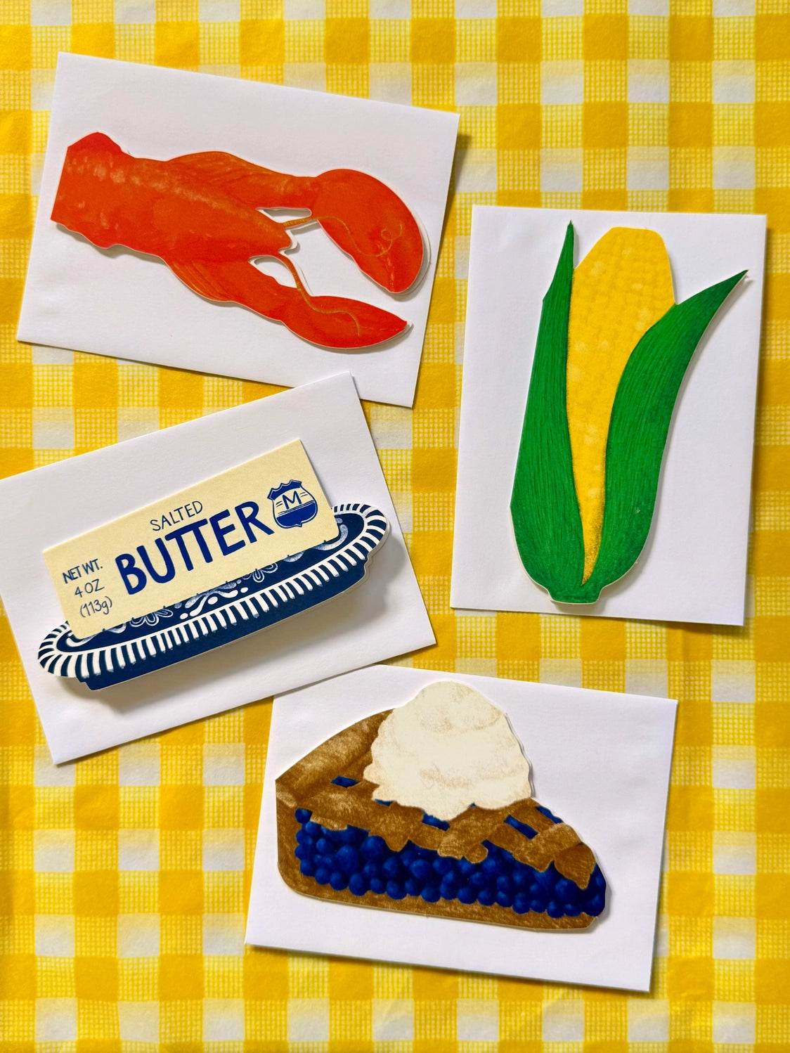 Lobster Dinner Die-Cut Stationery Set