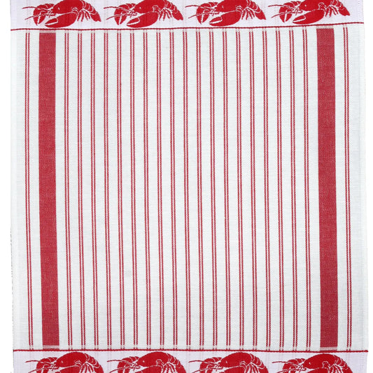 Lobsters & Stripes Tea Towel