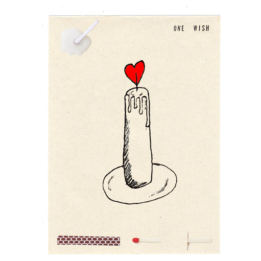 Love Candle Wish Card