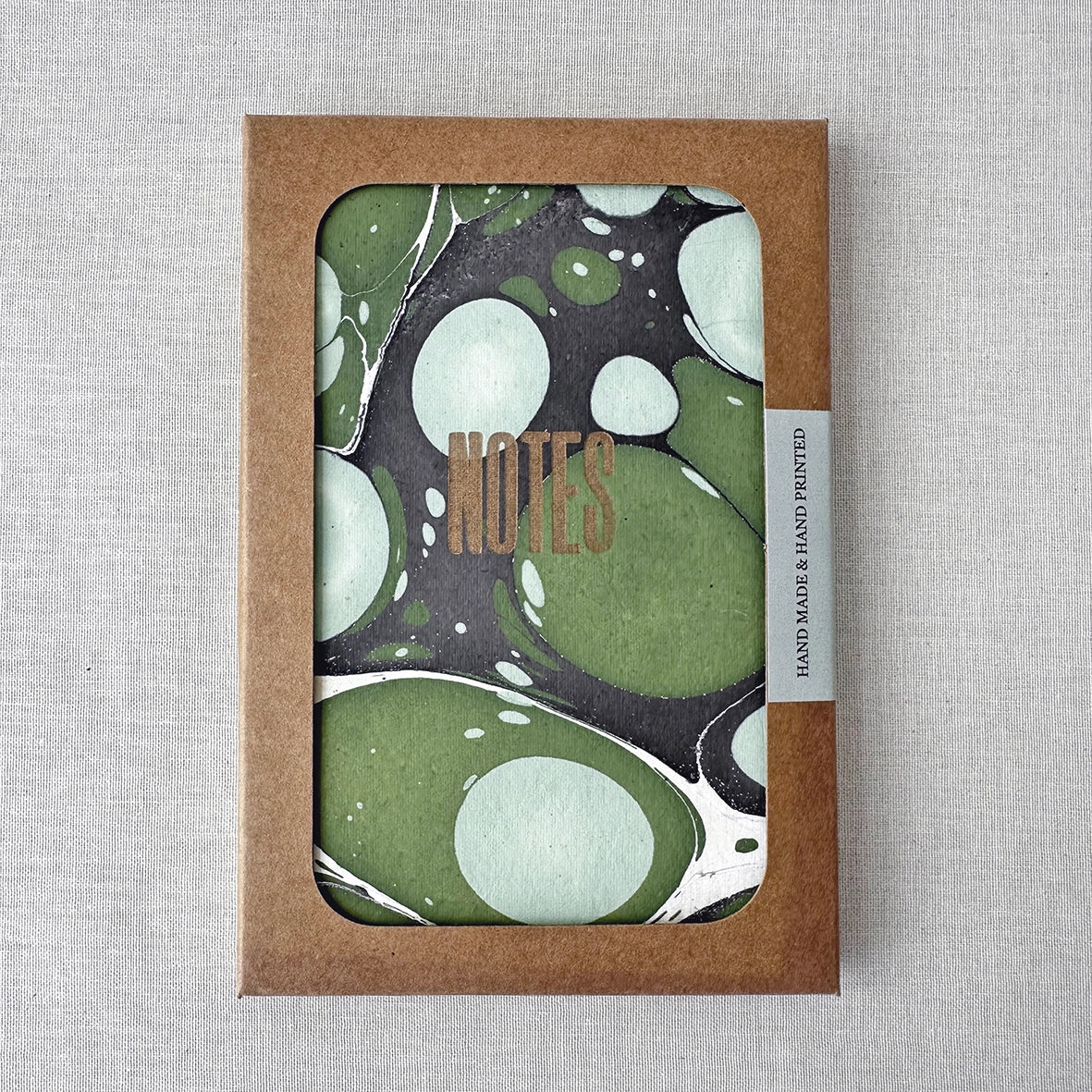 Marbled Notebook Green
