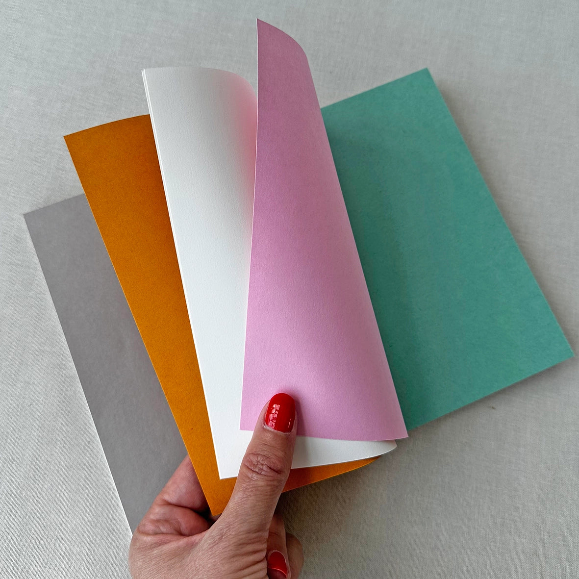 Marbled Notebook Green