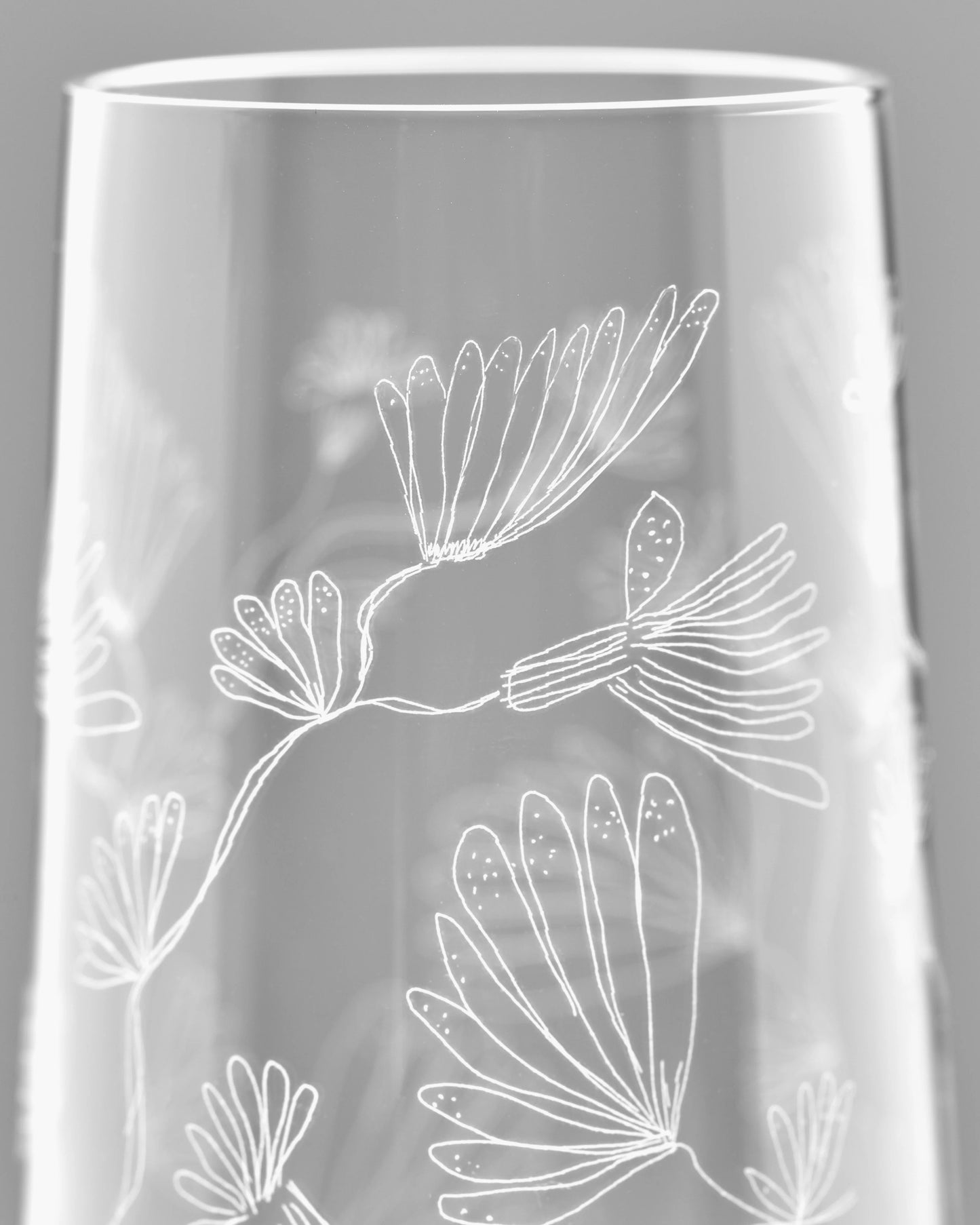 Champagne Flute Camelia Aubergine