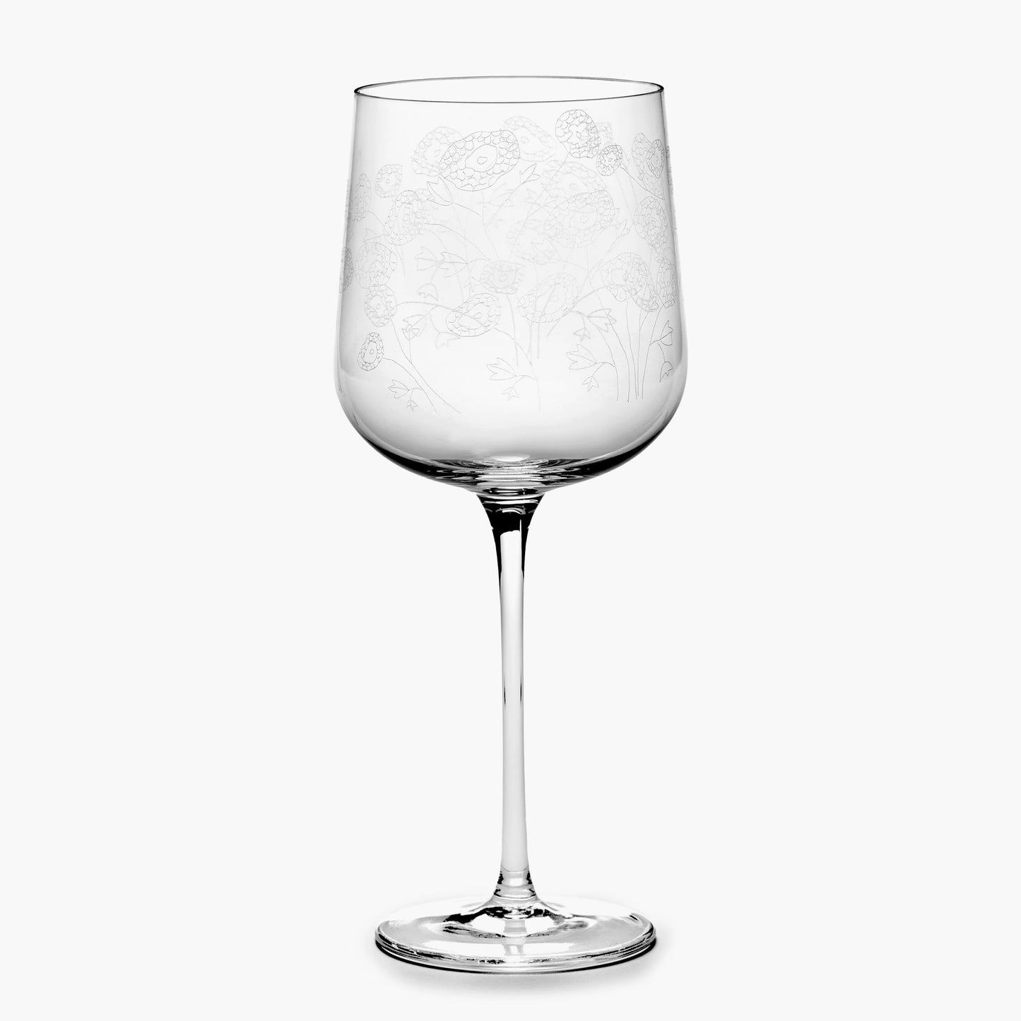 Red Wine Glass Anenome Vaniglia