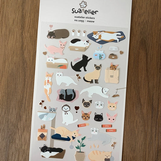 Meow Cat Stickers