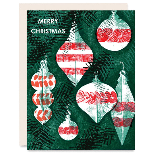 Merry Christmas Ornaments Card