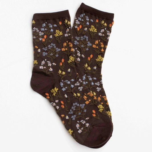 Midnight Wildflower Socks